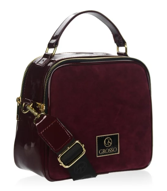 Bordová kabelka do ruky GROSSO GS-JCS0013-bordo