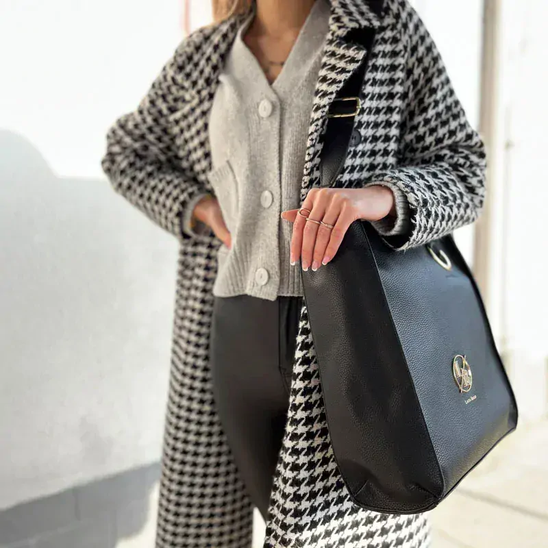 Čierna kabelka na rameno Laura Biaggi DX-2038-blackRIP-1