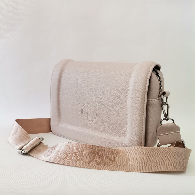 Krémová crossbody kabelka GROSSO GS-3050-cream