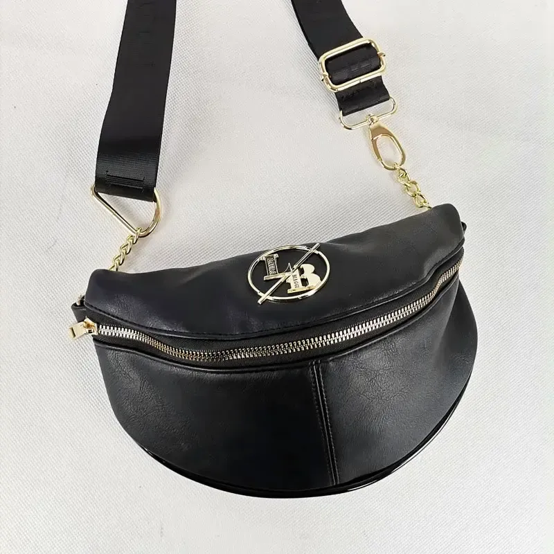Čierna dámska ľadvinka Laura Biaggi - elegantná crossbody