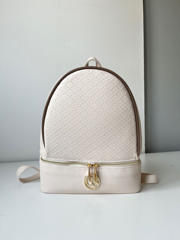 Športovo-elegantný dámsky vak GROSSO GS-040-cream