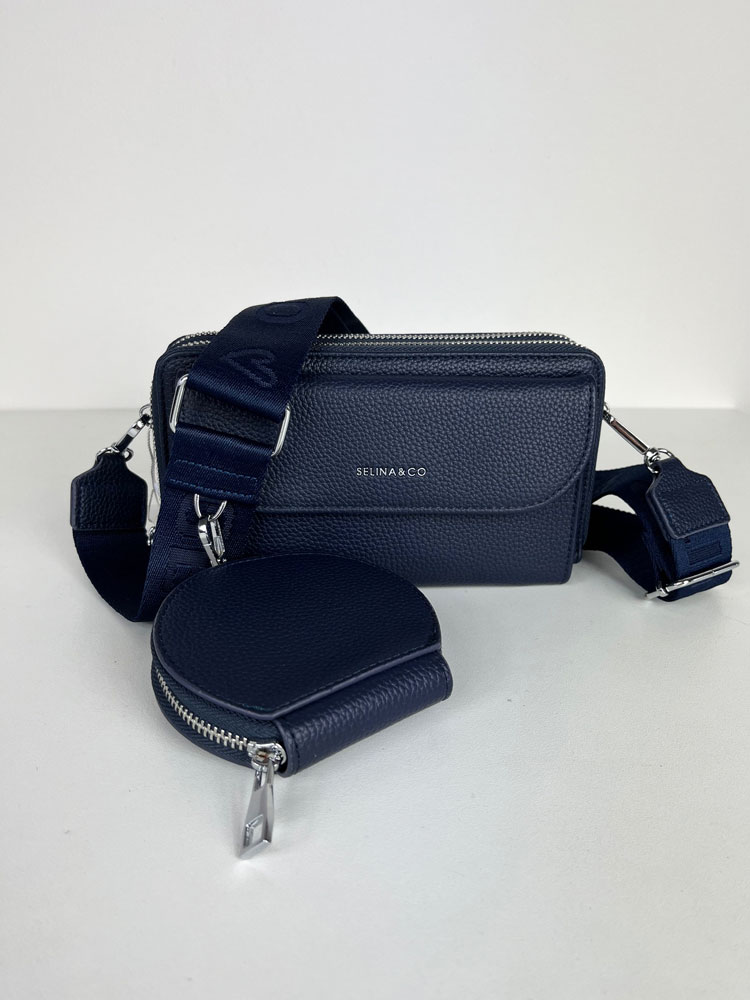 Modrá crossbody/peňaženka F-Y-90-4-navy