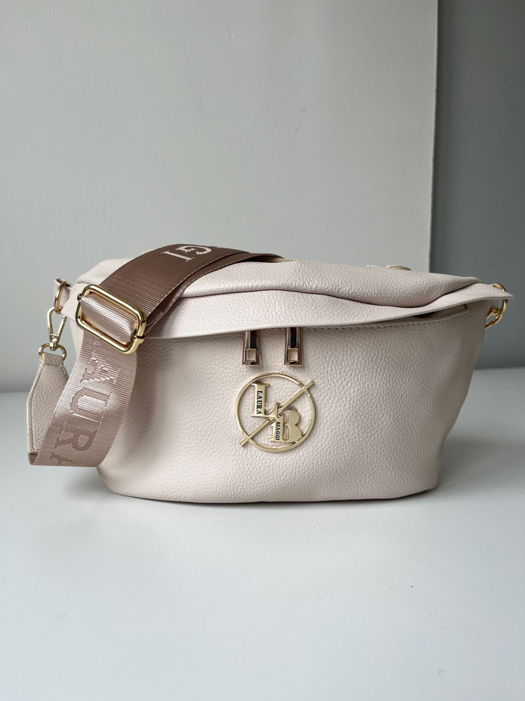 Ekokožená crossbody kapsička Laura Biaggi DX-JS-182-beigeECO