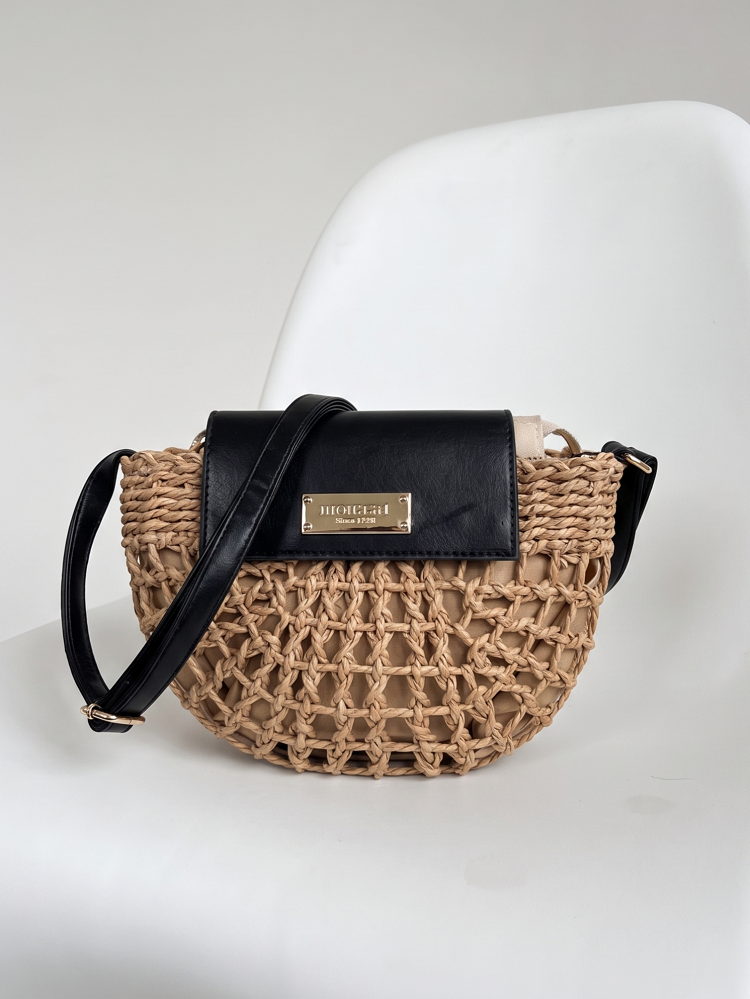Letná slamená crossbody kabelka Monnari – hnedá