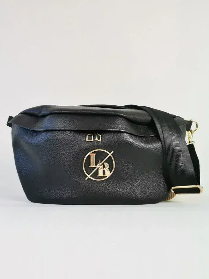 Čierna ľadvinka Laura Biaggi veľká a praktická aj ako crossbody