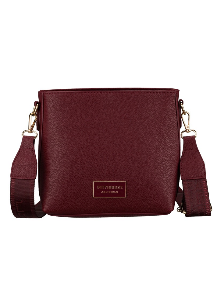 Bordová crossbody kabelka Peterson – praktická basic kabelka na každý deň