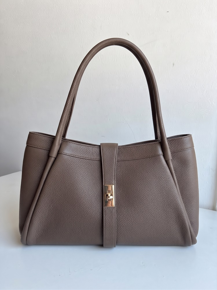 Dámska kabelka na rameno 2v1 s crossbody – hnedosivá
