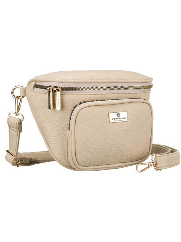 Béžová crossbody kabelka Peterson – praktická basic kabelka na každý deň