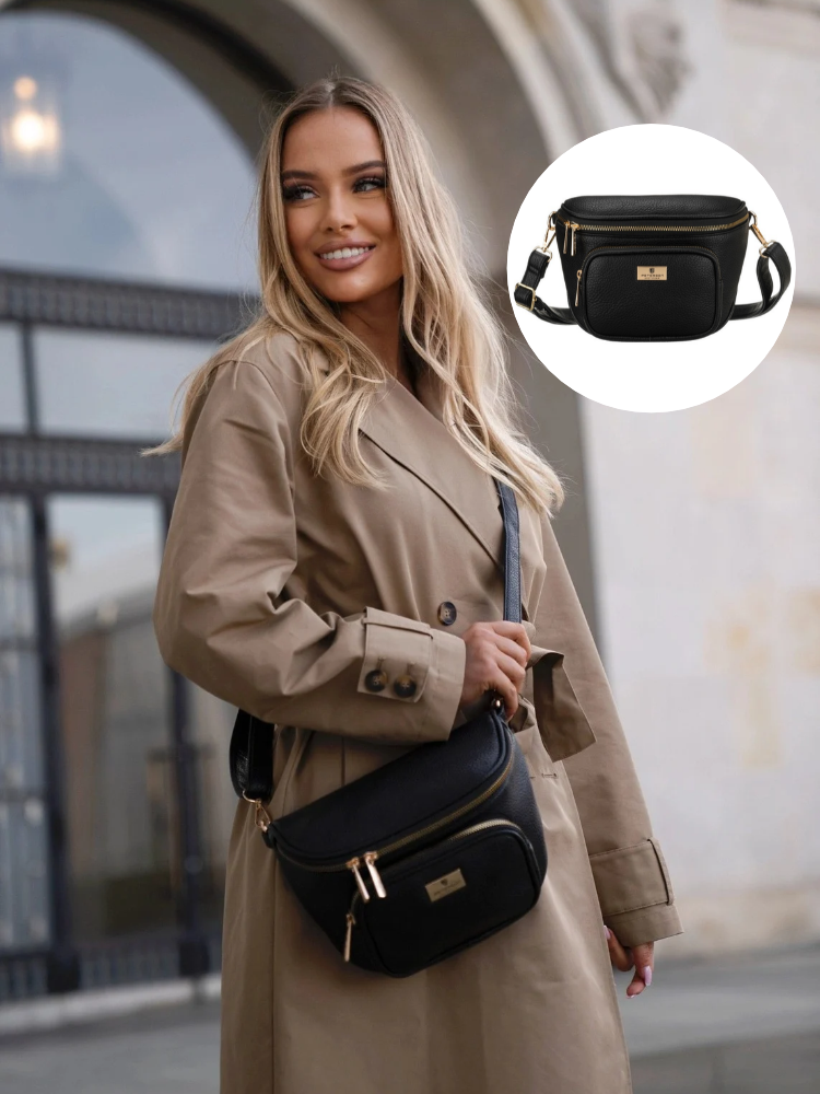 Čierna crossbody kabelka Peterson – praktická basic kabelka na každý deň