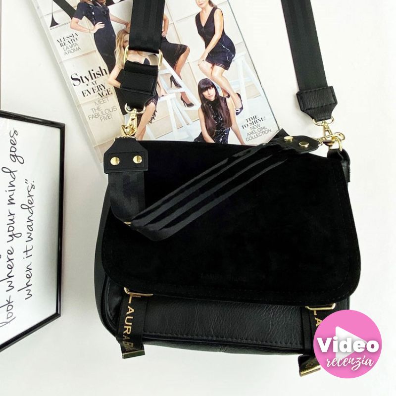 Čierna crossbody kabelka Laura Biaggi DX-F235-black