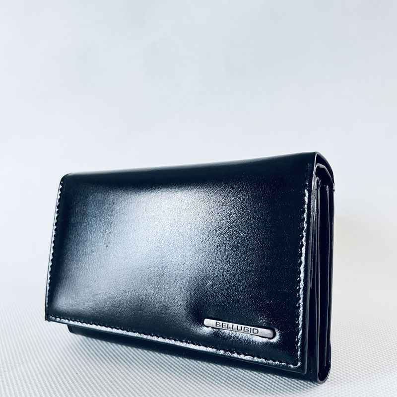 Čierna dámska kožená peňaženka BELLUGIO AD-21R-068-black