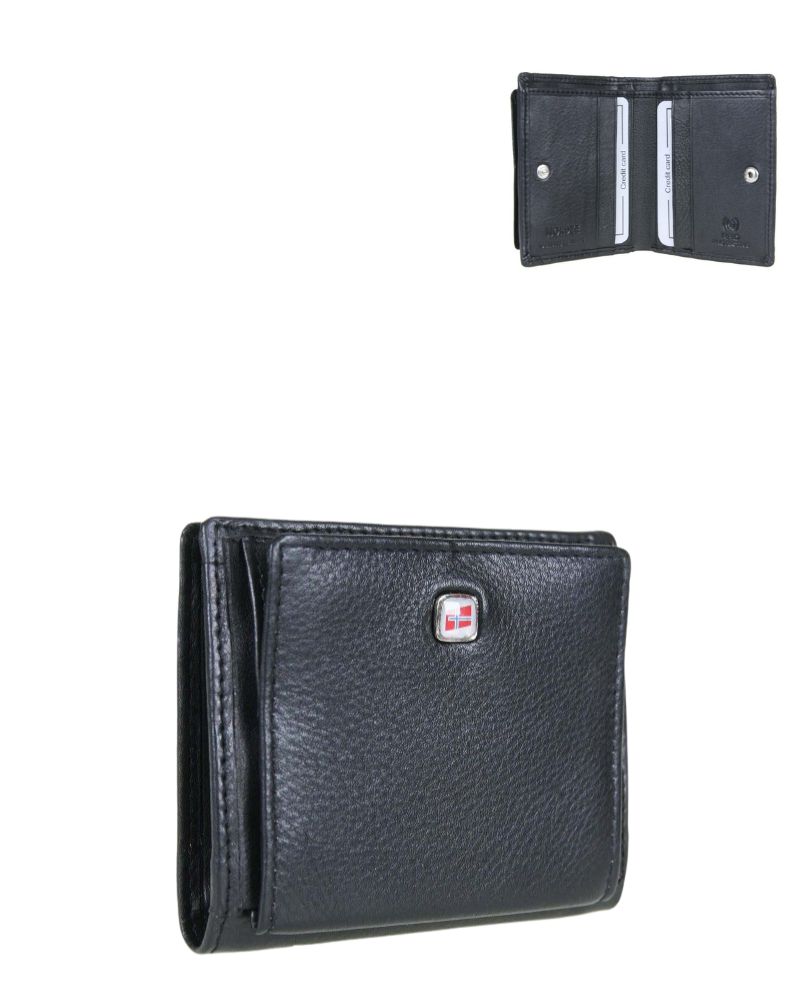 Čierna pánska minipeňaženka NORDEE GW3822-black