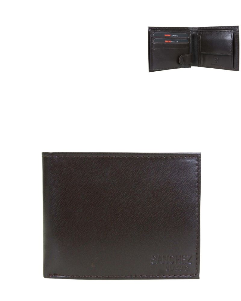Pánska kožená peňaženka SANCHEZ ZM-110R-035-brown
