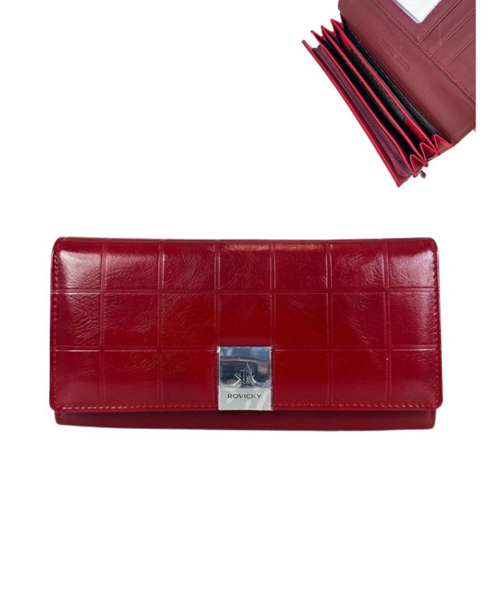 Dámska kožená peňaženka ROVICKY RPX-20A-3/7929-red