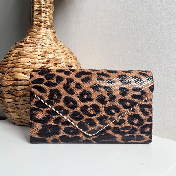 Listová kabelka K1717-leopard