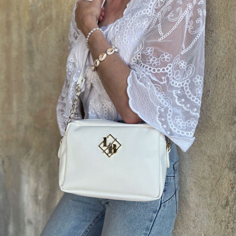 Ekokožená crossbody Laura Biaggi DX-JS-22-1-white
