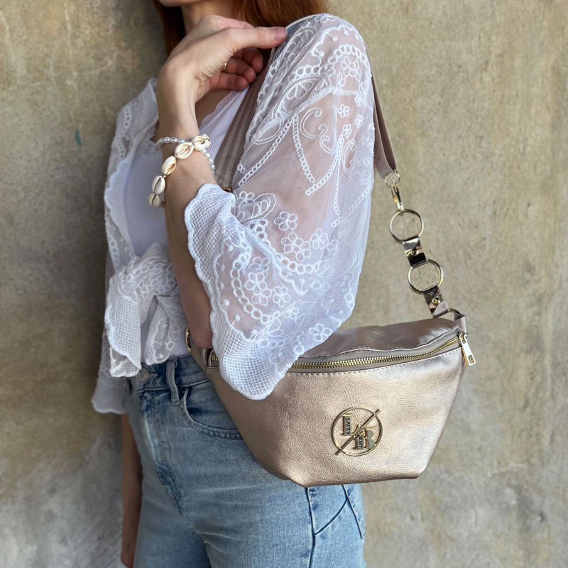 Zlatá crossbody kapsička Laura Biaggi DX-KB82-gold