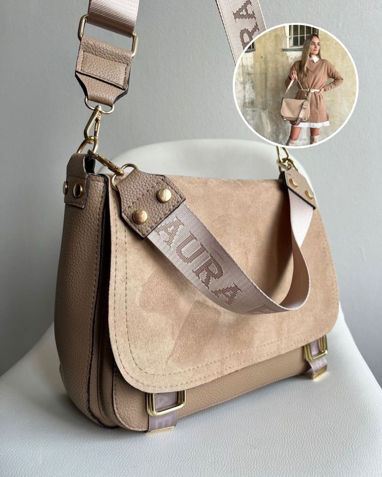 Hnedá crossbody Laura Biaggi – praktická kabelka na rameno z ekokože