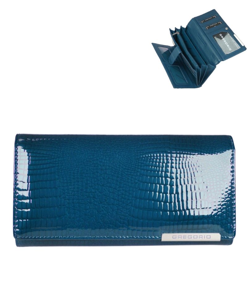 Dámska kožená peňaženka Gregorio GF102-blue