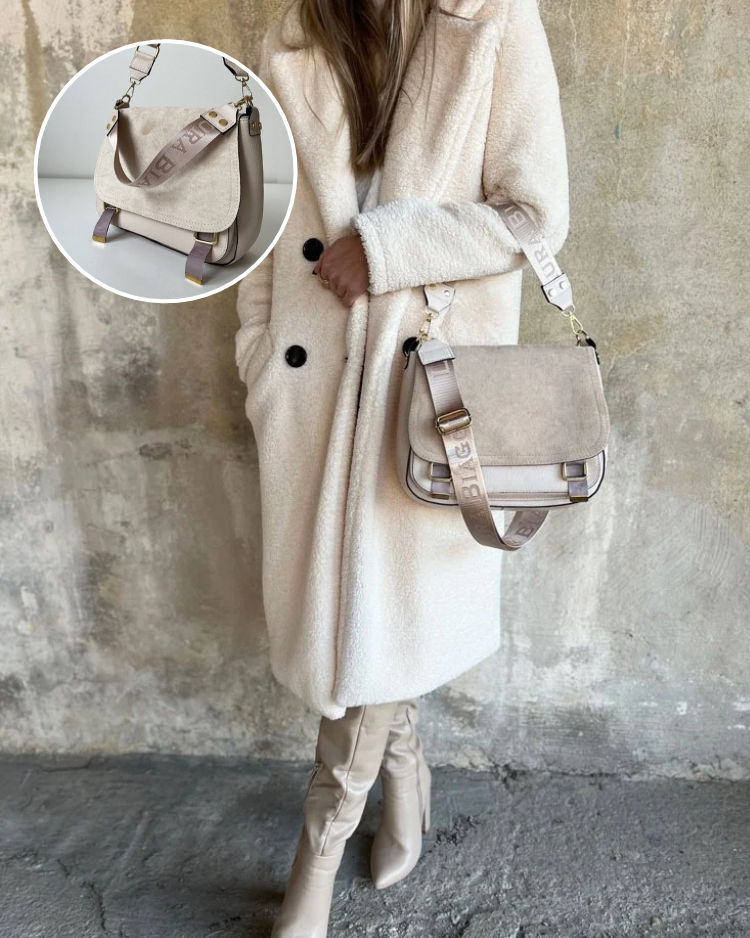 Béžová crossbody Laura Biaggi - praktická kabelka do práce