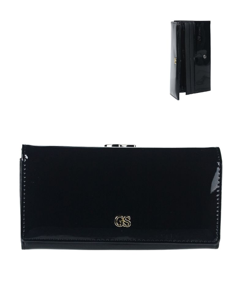 Dámska kožená peňaženka GROSSO GS-PX24-FO-JMP-black