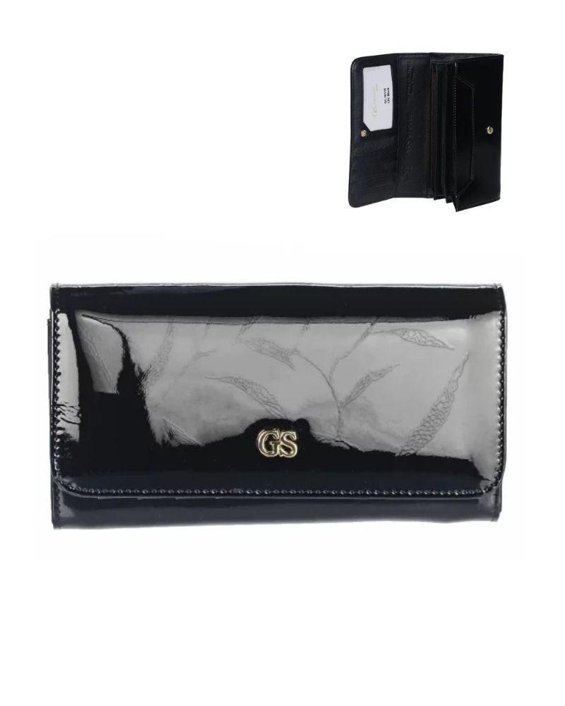 Dámska kožená peňaženka GROSSO GS-76110-LPC-black