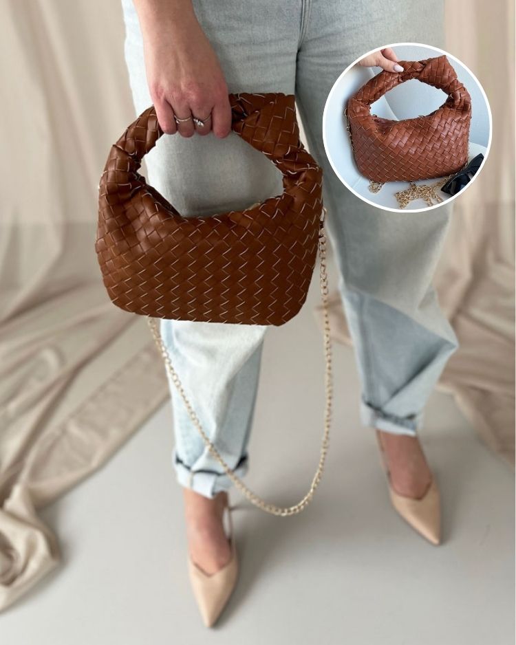 Hnedá kabelka do ruky/ crossbody SS8505-brown
