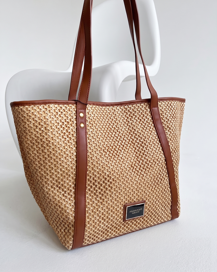 Slamená kabelka na rameno MONNARI 