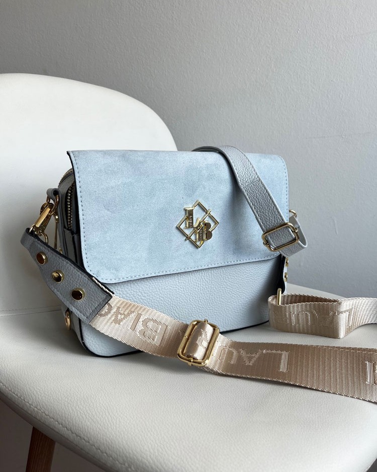 Modrá crossbody kabelka Laura Biaggi DX-JS170-l.blue