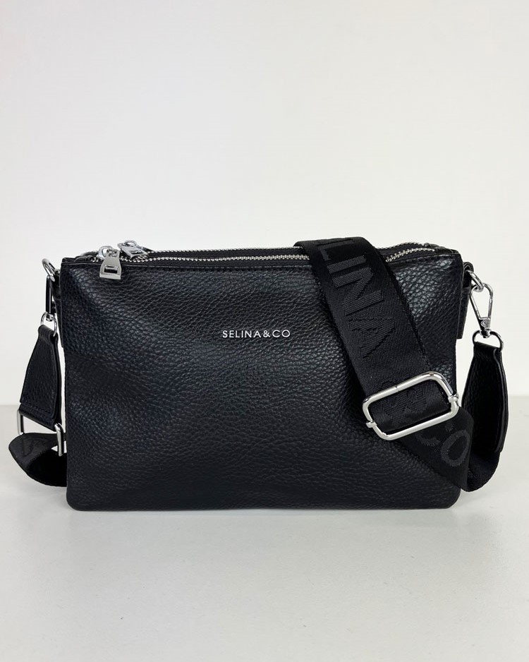 Čierna crossbody kabelka F-7003A-black