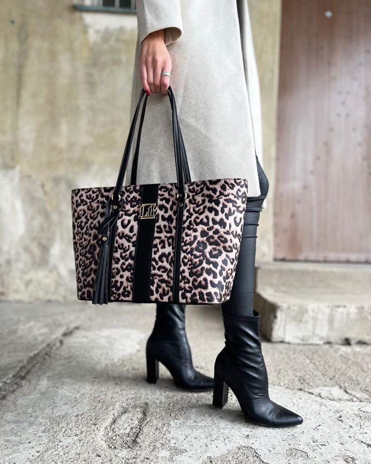 Dámska kabelka na rameno Laura Biaggi DX-JS312-blackPANTHER