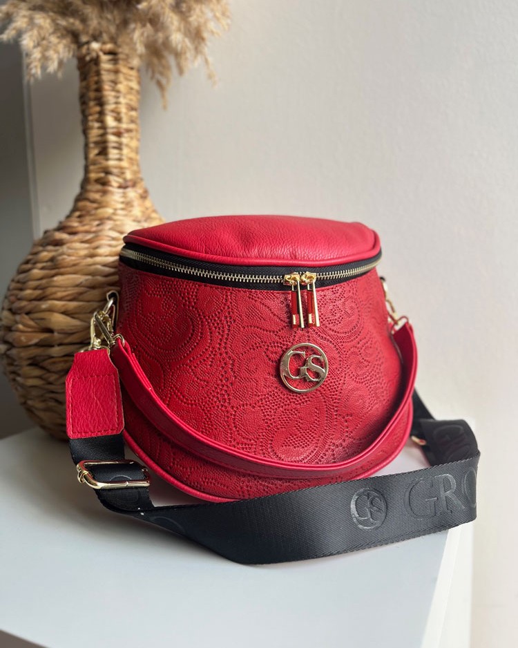 Červená crossbody kabelka GROSSO GS-3003-redCIPKA