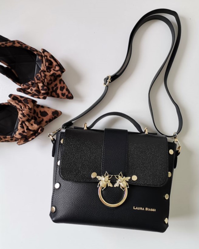 Čierna crossbody kabelka Laura Biaggi DX-JS104-blackNEW