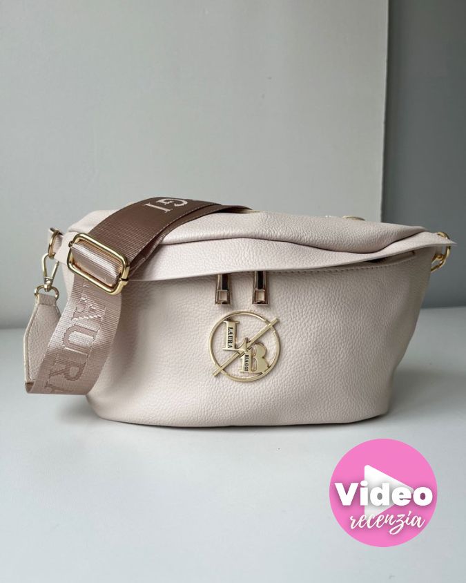 Ekokožená crossbody kapsička Laura Biaggi DX-JS-182-beigeECO