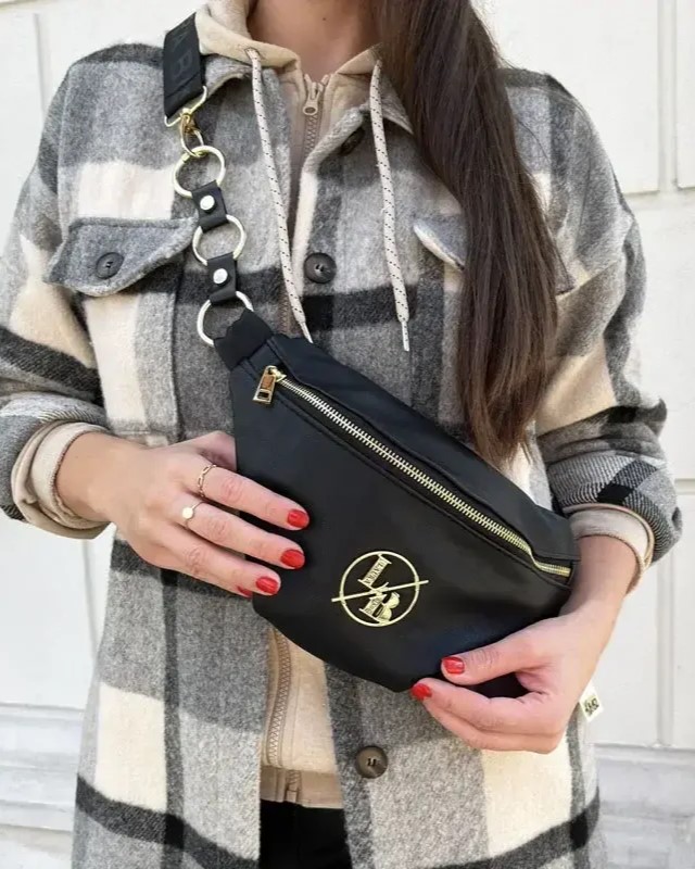 Čierna crossbody kapsička Laura Biaggi DX-KB82-black