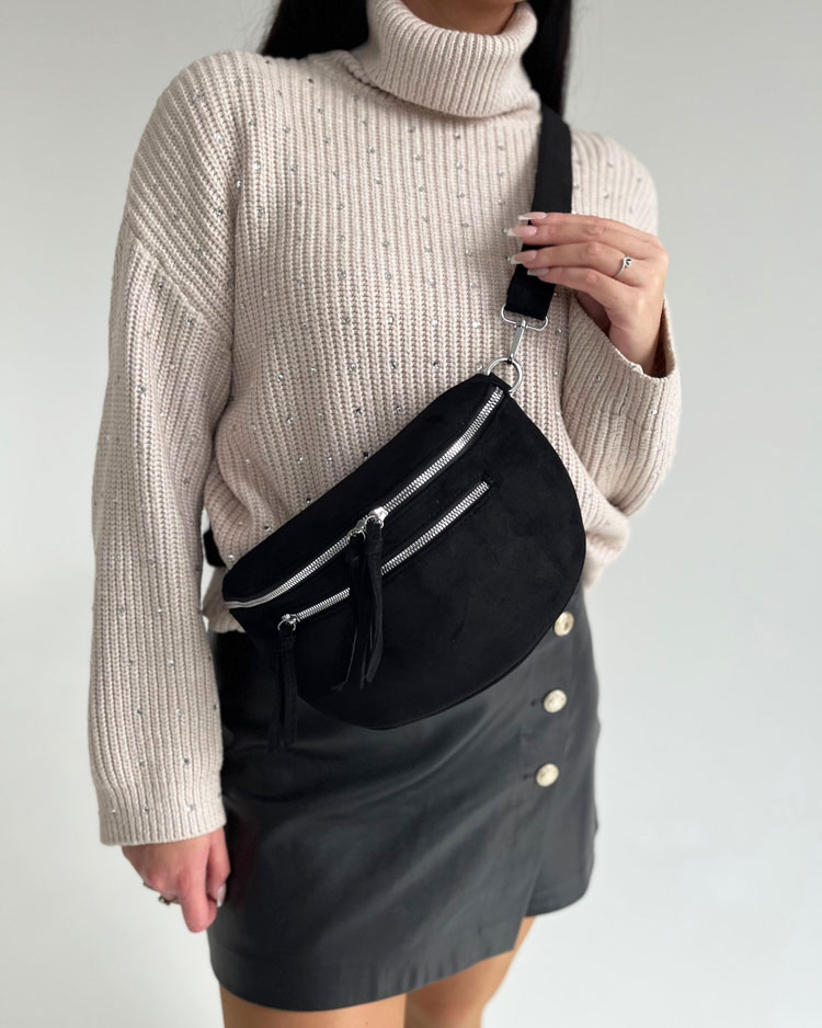 Čierna crossbody kabelka L-2171-30-black