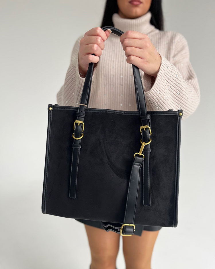 Čierna kabelka na rameno L-6268-30-black