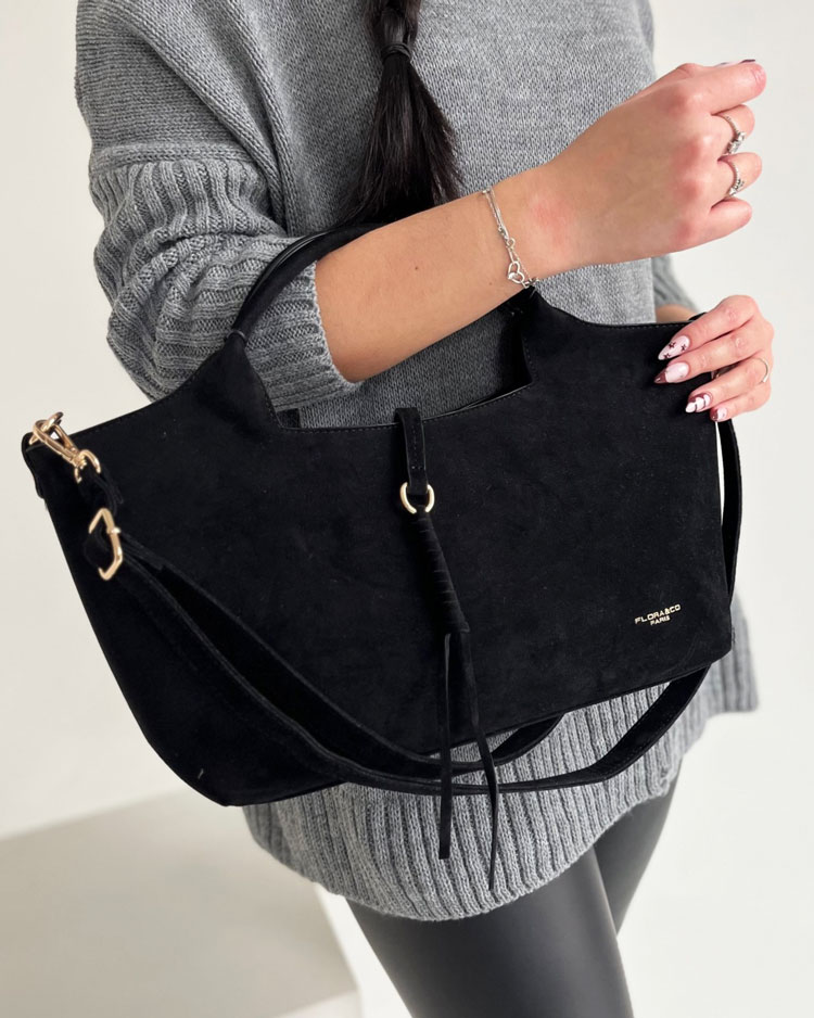 Čierna kabelka do ruky F-7576-noir