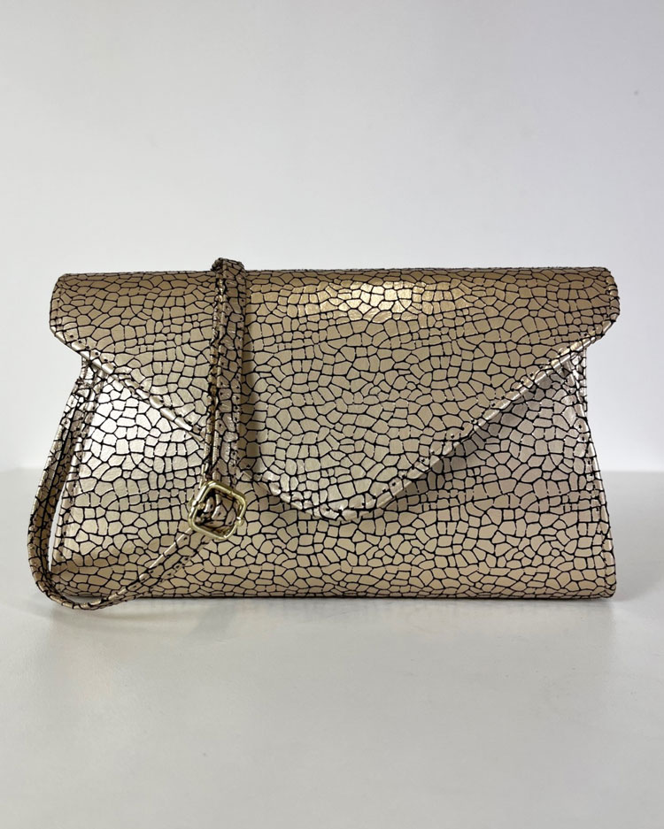 Listová kabelka GROSSO GS-L004-gold/black