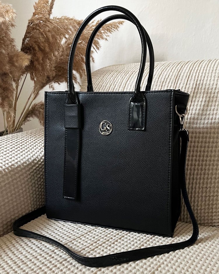 Elegantná kabelka do ruky GROSSO GS-3086-black