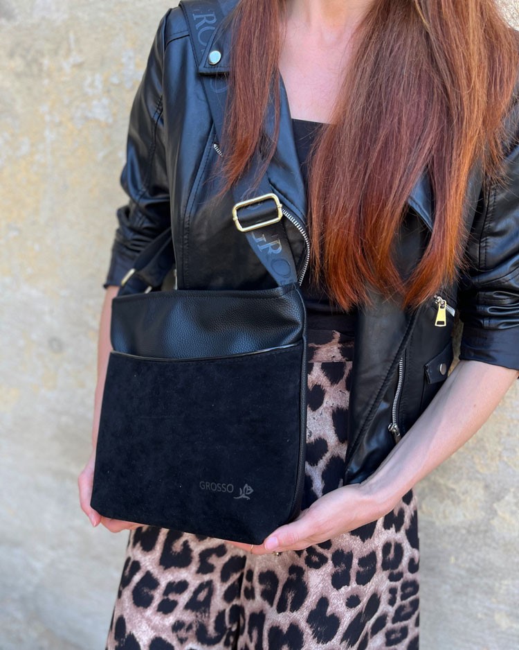 Dámska crossbody kabelka GROSSO GS-3140-black