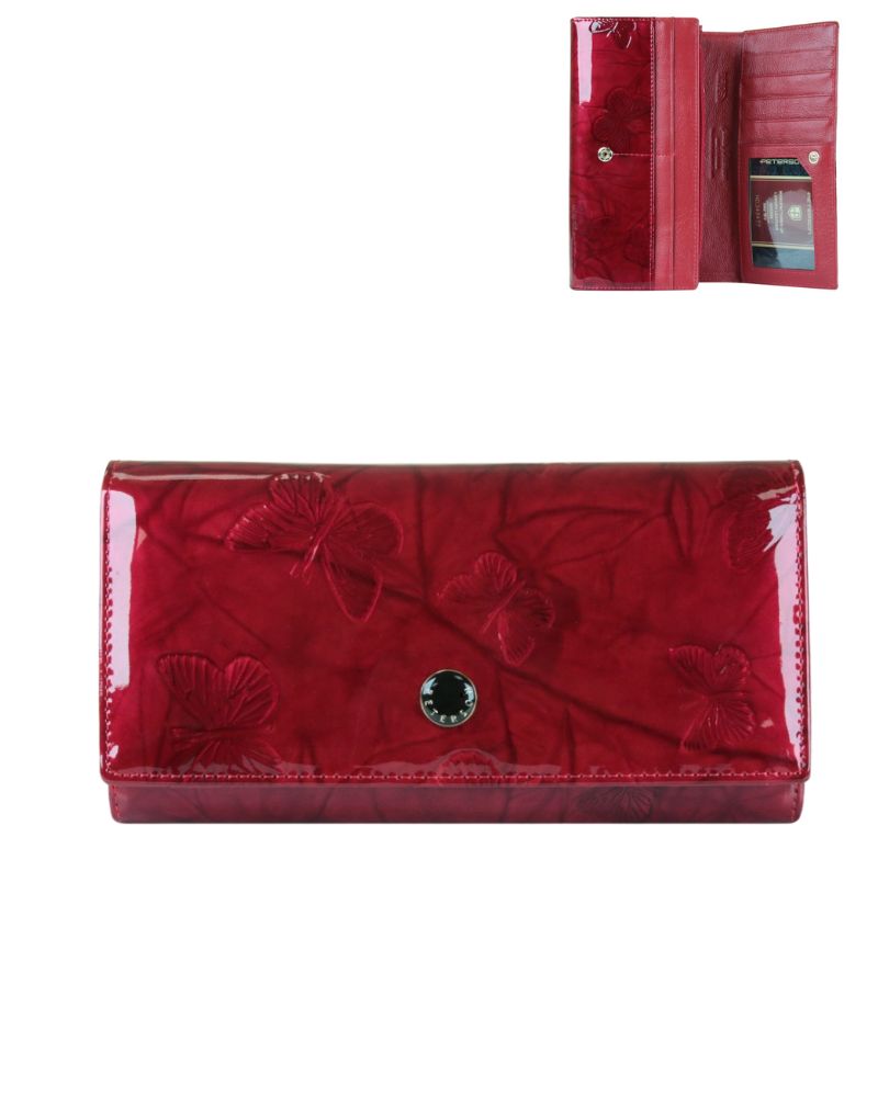 Dámska kožená peňaženka Peterson PTN42106-CB-red