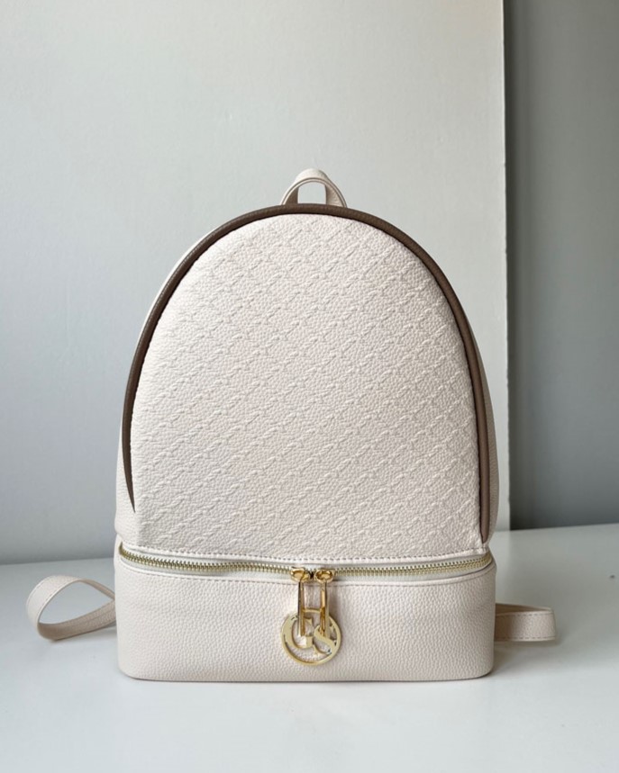 Športovo-elegantný dámsky vak GROSSO GS-040-cream