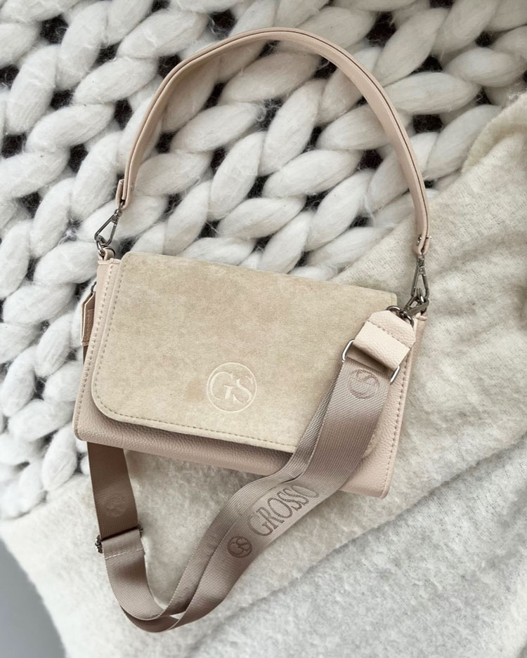 Béžová kabelka na rameno/crossbody GROSSO GS-3144-beigeZAM