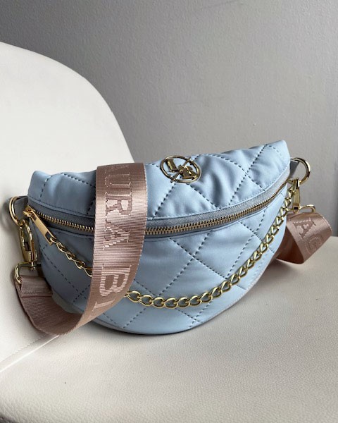 Modrá crossbody kapsička Laura Biaggi DX-JP71-l.blue