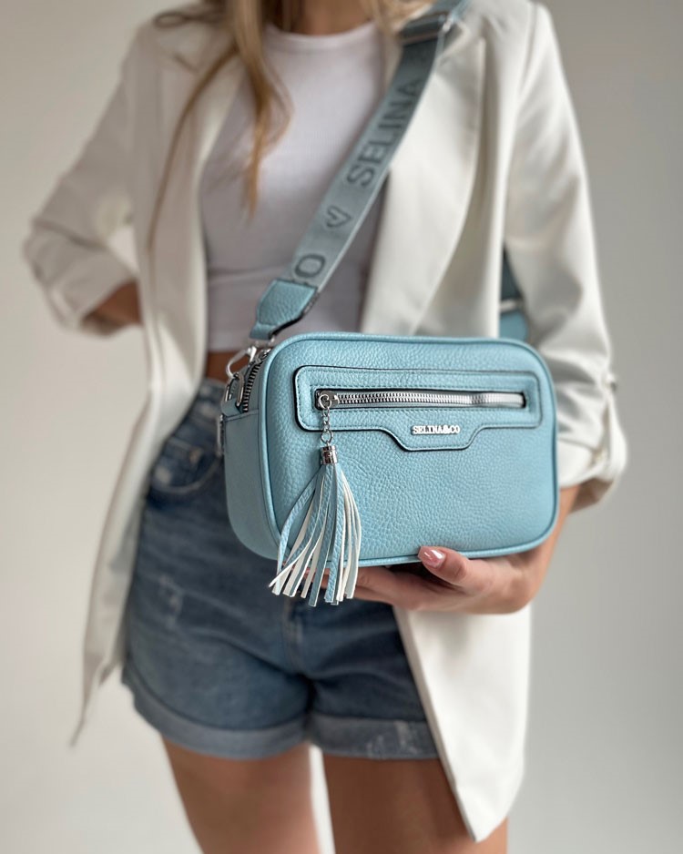 Modrá crossbody kabelka SS8017-l.blue
