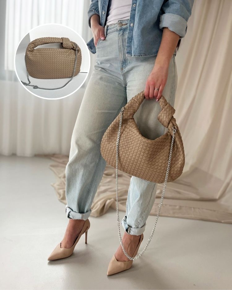 Hnedá kabelka do ruky SS8260-apricot