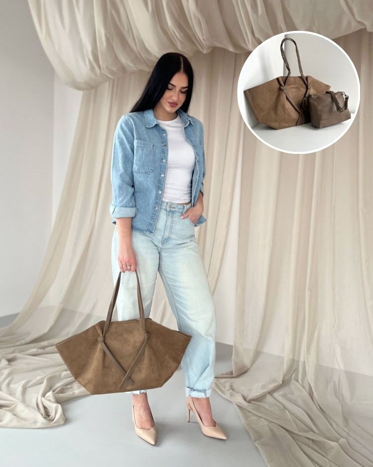 Svetlohnedá kabelka na rameno 58159-1-khaki