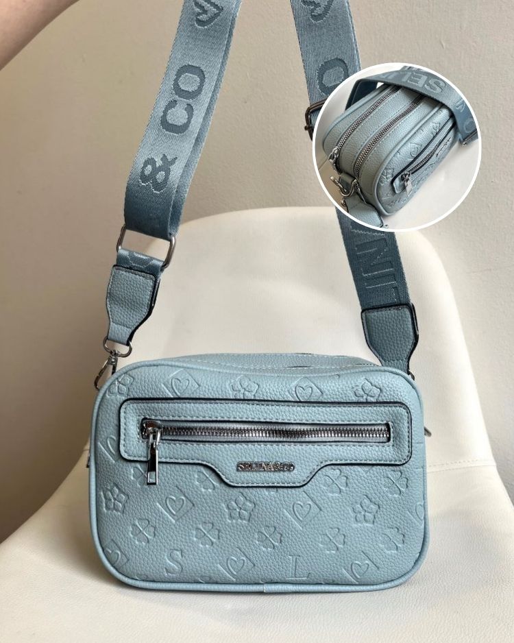 Modrá crossbody kabelka Y8017-blue