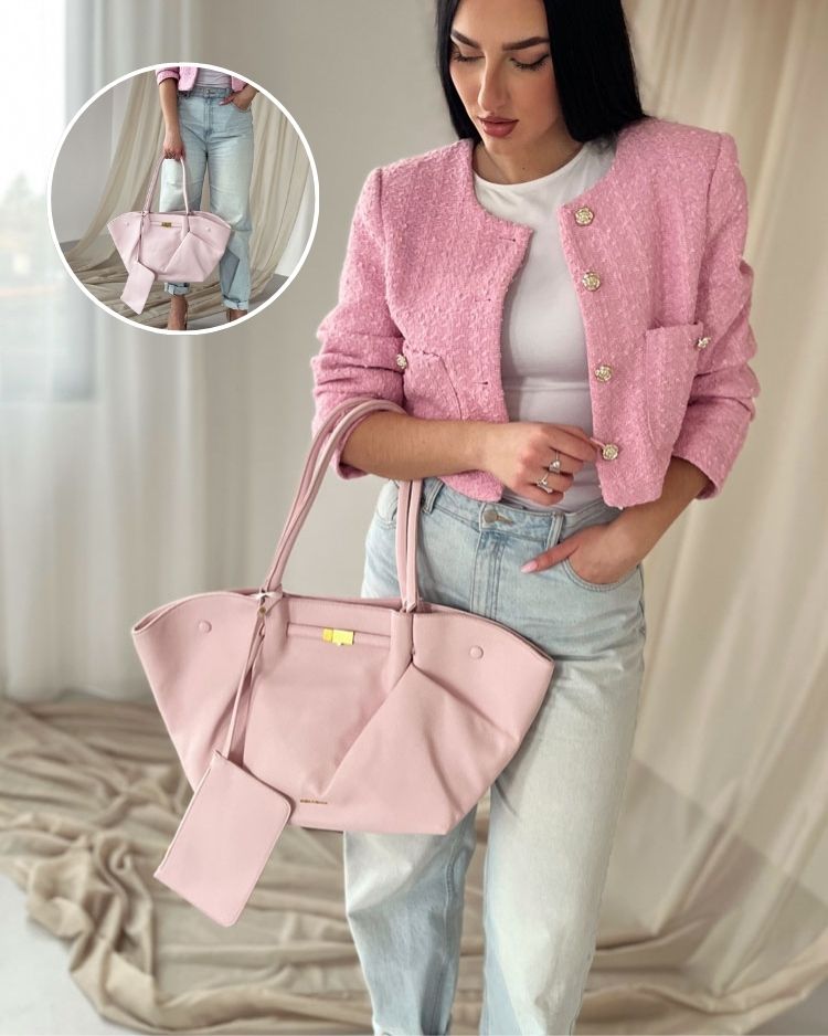 Ružová kabelka na rameno RS5022-pink